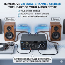 AK45 amplifier dimensions and package contents